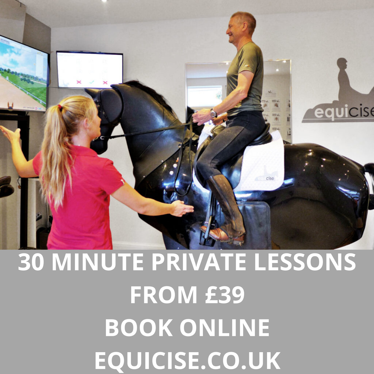 equicise's tweet photo. Equicise is open again!  Take a look at all the new lessons we are offering for Professional Riders, Beginners and Recreational Riders. https://t.co/3S3Y4sMY0p