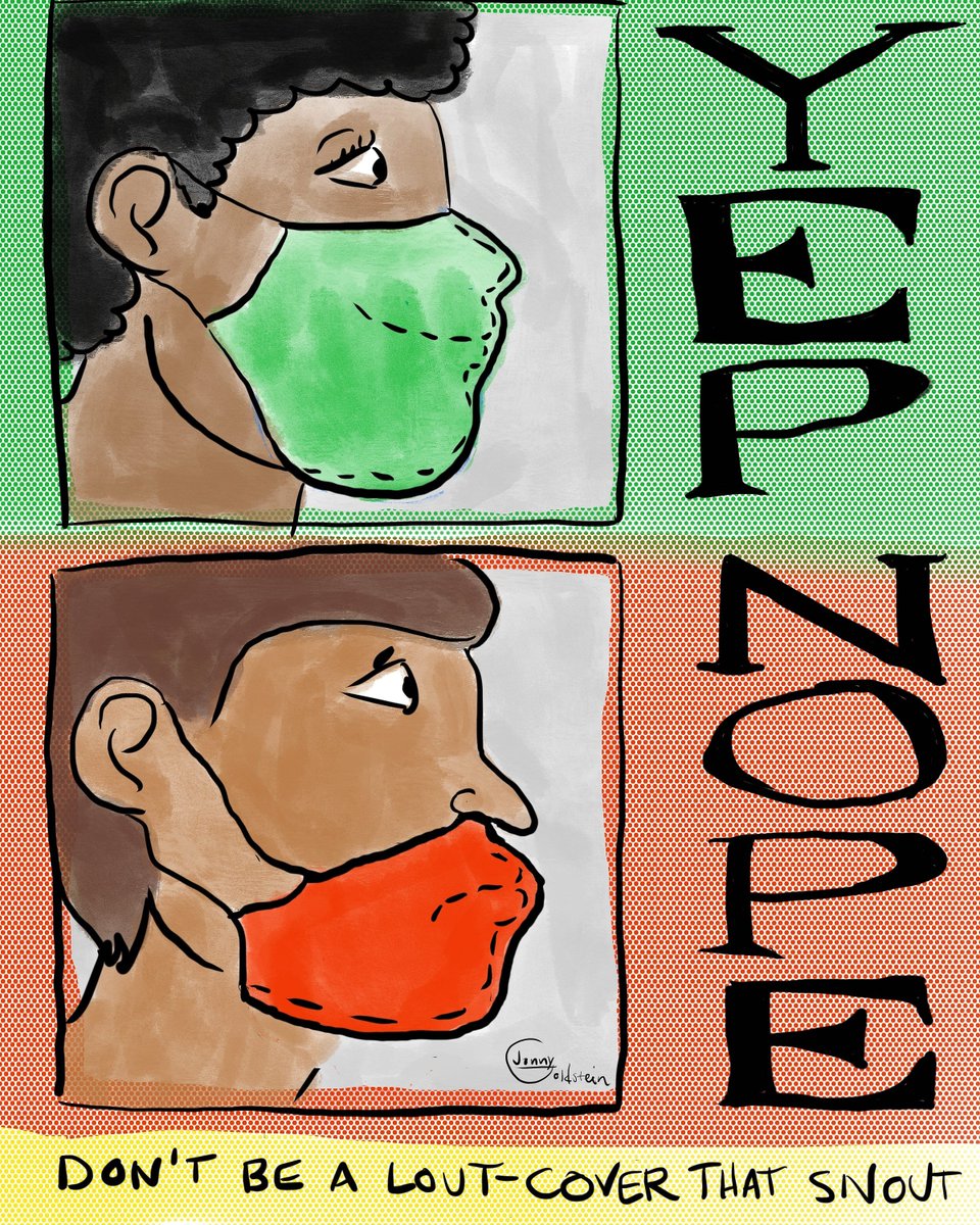 jonnygoldstein's tweet photo. A graphic message to remind people to #wearamask properly. #coverthatsnout available on a mask, t-shirt, tote bag etc.https://t.co/bUb7WNFord https://t.co/VmFekWqrQo