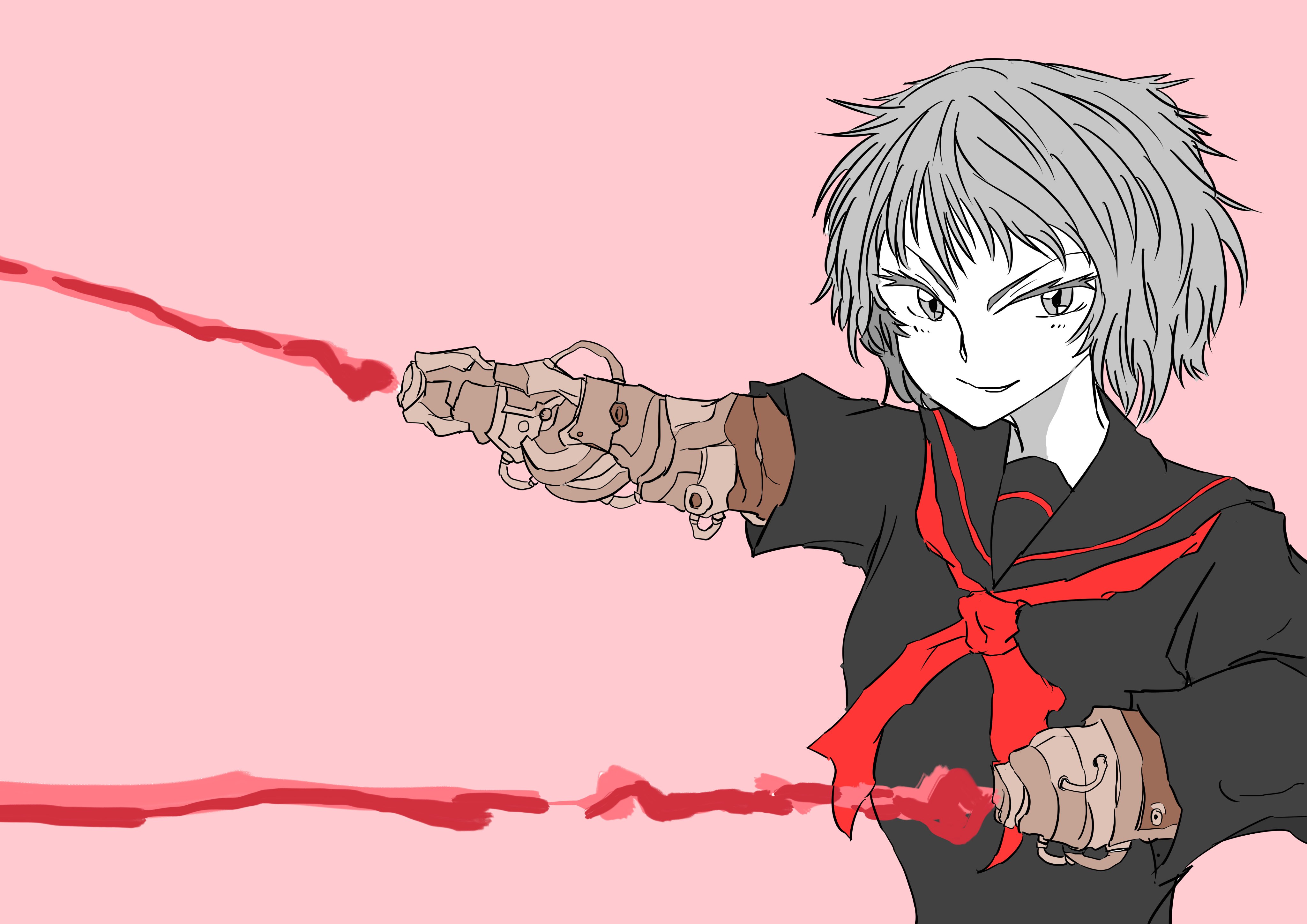 工藤恵一 両腕ライトセーバー女子 取り合えず下塗りできた かっこいい イラスト イラスト好きさんと繋がりたい イラスト好きな人と繋がりたい 絵描きさんとつながりたい イラスト王国 オリジナルイラスト 絵を描く人々 女の子イラスト T