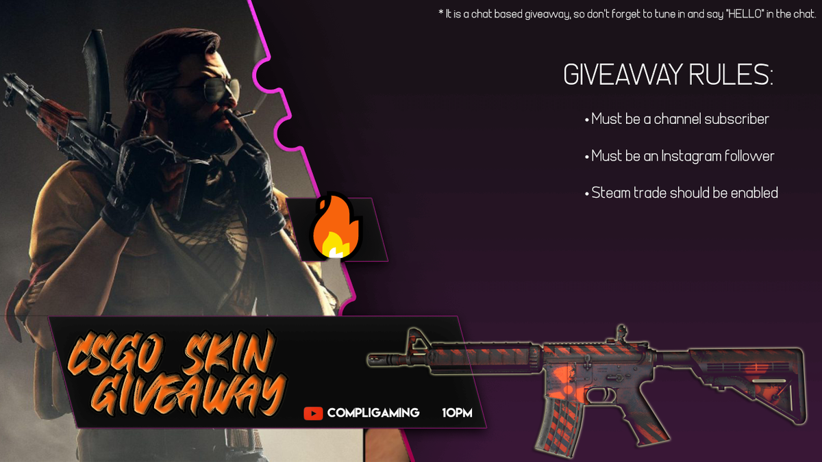 CompliGaming's tweet photo. Big Day !! Giveaway Day !!
Don't forget to tune in @ 10pm IST.

https://t.co/iARL8lgadW

#compliGaming #Streamer #Giveaway #GiveawayAlert #CSGOGiveaway #CSGOIndia #csgoLive #LiveStreaming https://t.co/AppgONOQiC