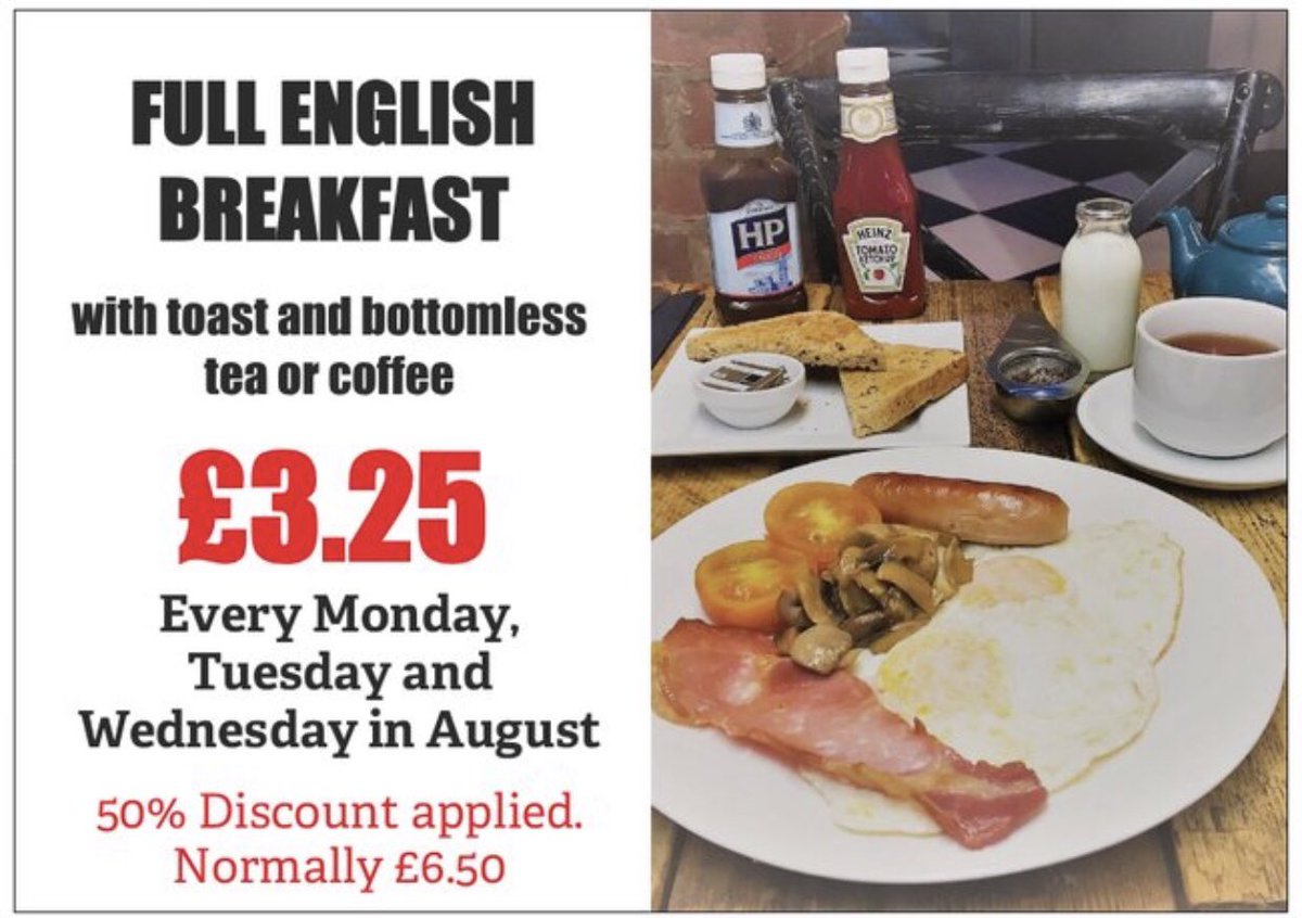 #breakfast #StratforduponAvon #glutenfree and #vegetarian options available #EatOutToHelpOut