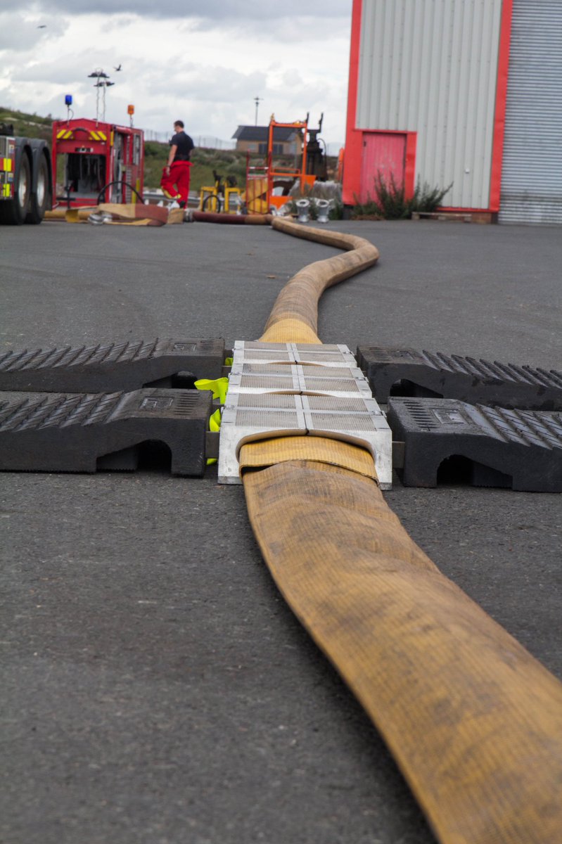 1jamiesmith's tweet photo. Peterlee Green Watch carrying out High Volume Pump training on Saturday 2nd August 2020.

The crew demonstrating their skills in lifting from open water and the setting up of hose ramps.  

Photographs courtesy of @thefirecamera 

#HVP #NationalResilience #CDDFRS 
@HVPCapability https://t.co/Gn1zeII8Wr