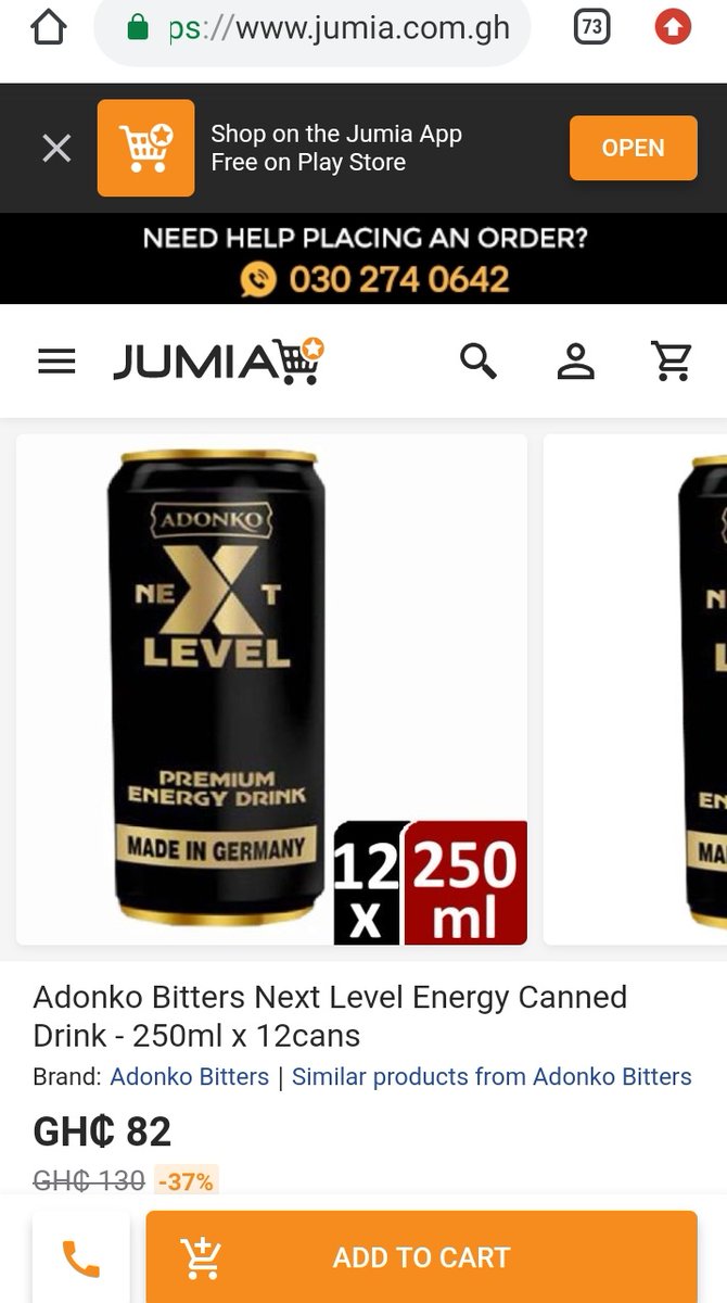 Davidson_Stone_'s tweet photo. @gyaigyimii it's about to go down 😎😋 it seems the price is less when you buy it from Jumia 
#AdonkoNextLevel https://t.co/uh24KnFr9g