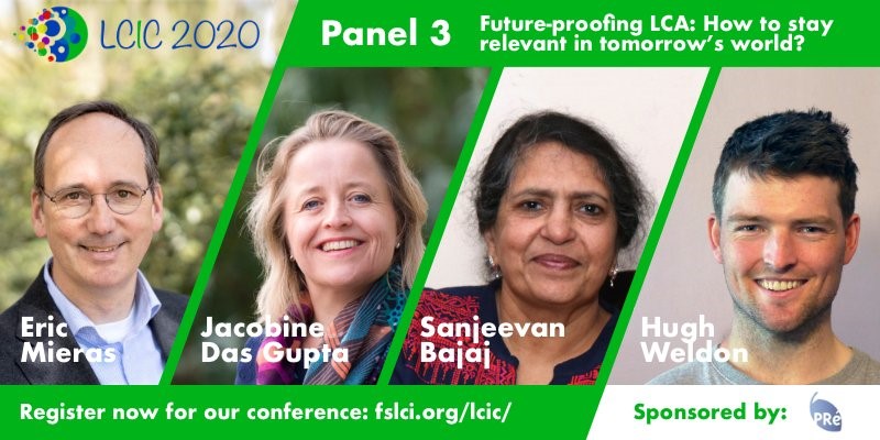 PReSustainablty's tweet photo. We invite you to join our #LCIC2020 panel session on Future-proofing LCA: How to stay relevant in tomorrow's world! The panelists include Eric Mieras (PRé), Jacobine das Gupta (DSM), Sanjeevan Bajaj (CRPG) and Hugh Weldon (Evocco)!

When: 27.08, 17.30 CEST
https://t.co/QmRjnvTOta https://t.co/IHor2TX8pY