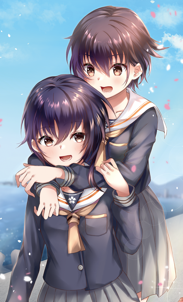 伊13(艦これ) 「伊13と伊14 」|ましろ.あー。のイラスト