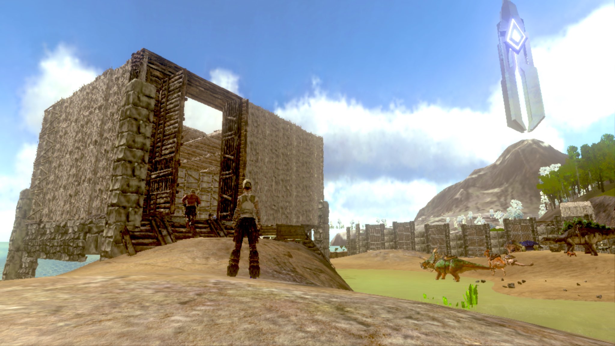 きんぎょちゃんねる 子どもとark 46日目 今日は短時間ながらも娘の豆腐建築が進んだり ちびアルゲン を眺めたりお散歩したりお散歩したりドードー初テイム 娘が したり ドードーって持ったまま騎乗できるのね という娘に教えられる一面も