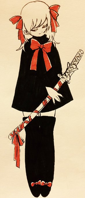 描くたびに戦闘力が上がっている気がする刀リボンちゃん 3年前 1年前 昨日 山北東のイラスト 描くたびに戦闘力が上がっている気がする刀リボンちゃん 3年前 1年前 昨日 山北東のイラスト
