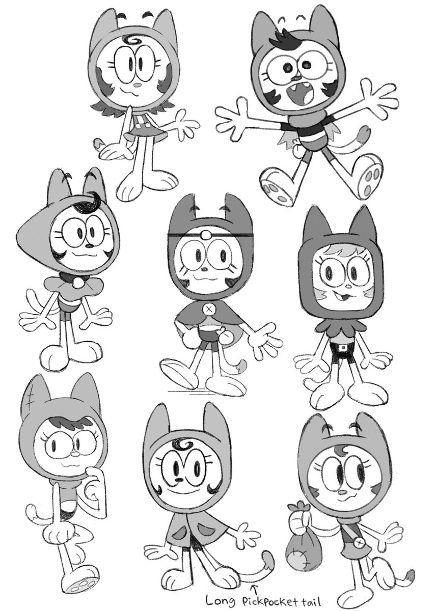 Even MORE Trickmoon designs, with some different costume explorations 