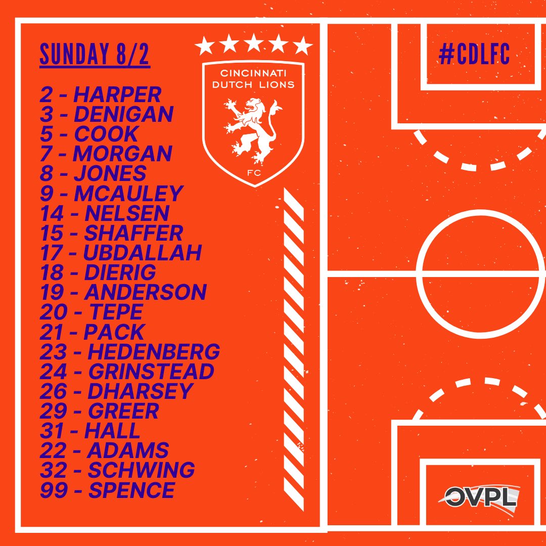 CincinnatiDLFC's tweet photo. Those representing the 🔶🔷 today! #cdlfc kickoff at 10am, watch live on https://t.co/eO1PMHeOc0. https://t.co/zCTN0kraDH