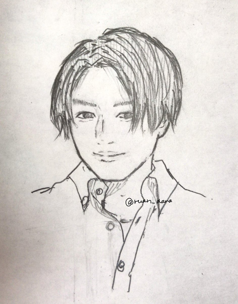 ruan_dara's tweet photo. 菊池風磨くん

(画像汚いけど)
今描けって言われても描ける気がしない🐇
＃過去絵 https://t.co/HRAyiMSZyU