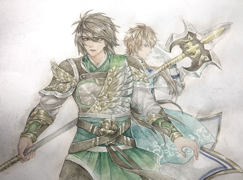 Yanc 久违地搞搞手绘 真三国无双7 姜维 钟会