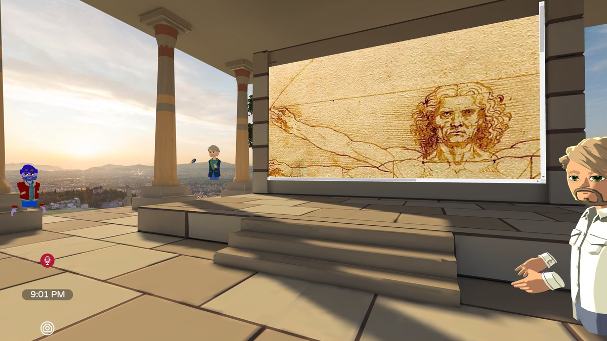 geminivy's tweet photo. At Ron's AltspaceVR on the topic of #consciousness tonight! " #Humanism: The Nature of Consciousness" @evorymediahk #evorymedia #vr #ar https://t.co/4QIAzHgo62
