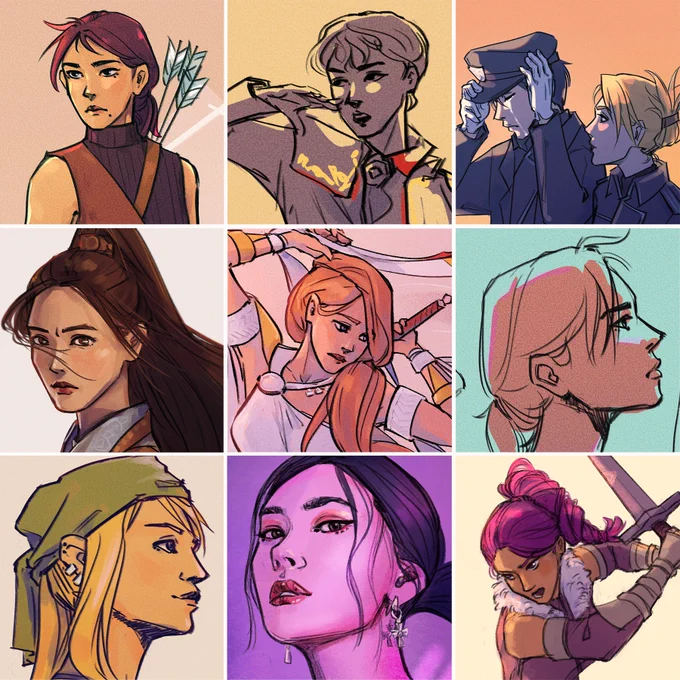 #faceyourart more like avoid drawing anyone facing right at all costs (but i'm happy i have more finished-ish pieces to share) 