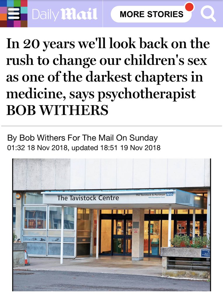 Bob Withers has been platformed on multiple occasions by  @DailyMailUK,  @thismorning &  @GMB as a ‘trans expert’. Now that he’s been sanctioned for professional misconduct by  @UKCP_Updates, I trust his contributions will be viewed for what it is: opportunistic transphobic lobbying!