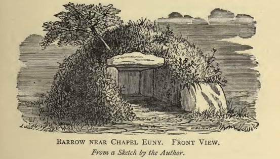 Borlase discovered Brane Entrance Grave in 1863 while investigating nearby Carn Euny. It was being used as a pig shed. "The most perfect of its kind in the West of England" he reckoned & I'm not going to disagree. His drawing attached. #PrehistoryOfPenwith