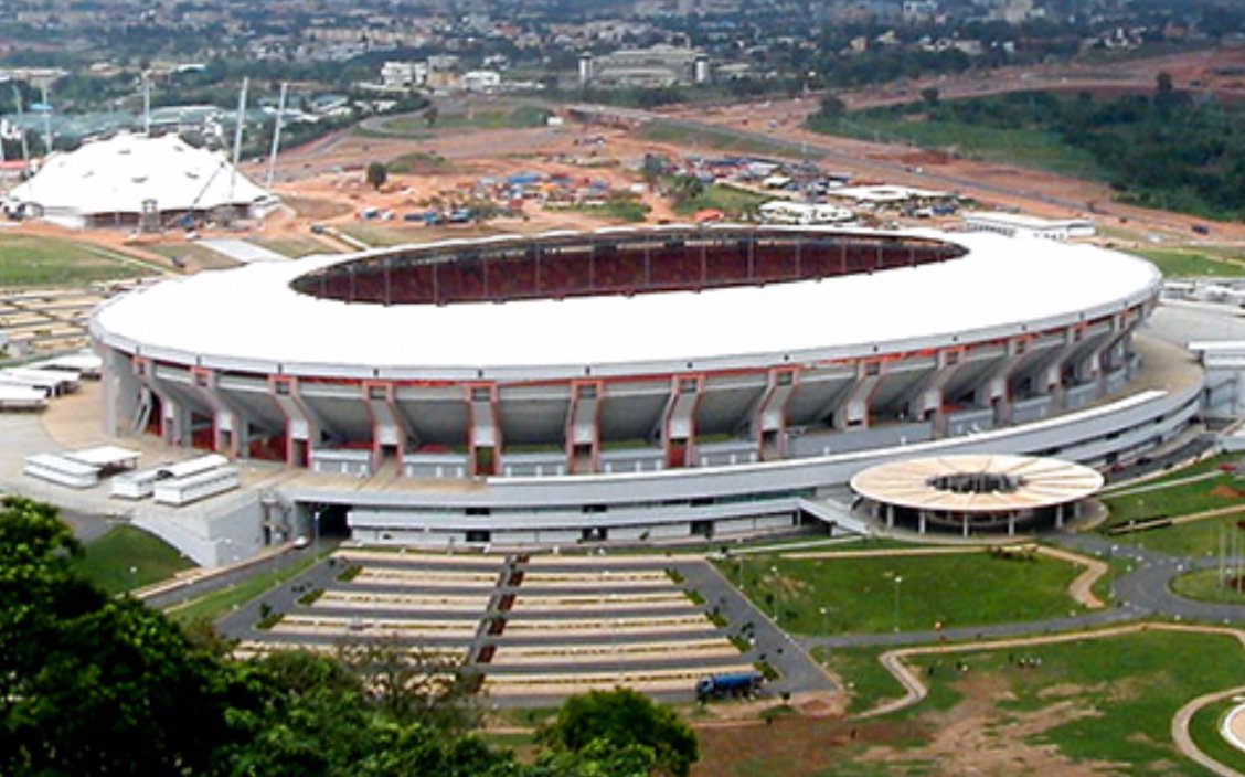 Abuja - M.K.O. Abiola National Stadium60,000-seater liability located in Abuja the same way Sagamu is located in Lagos. Even games against Brazil and Argentina couldn't fill it up.Provides pasture for itinerant cow herders though, which is an important national service.