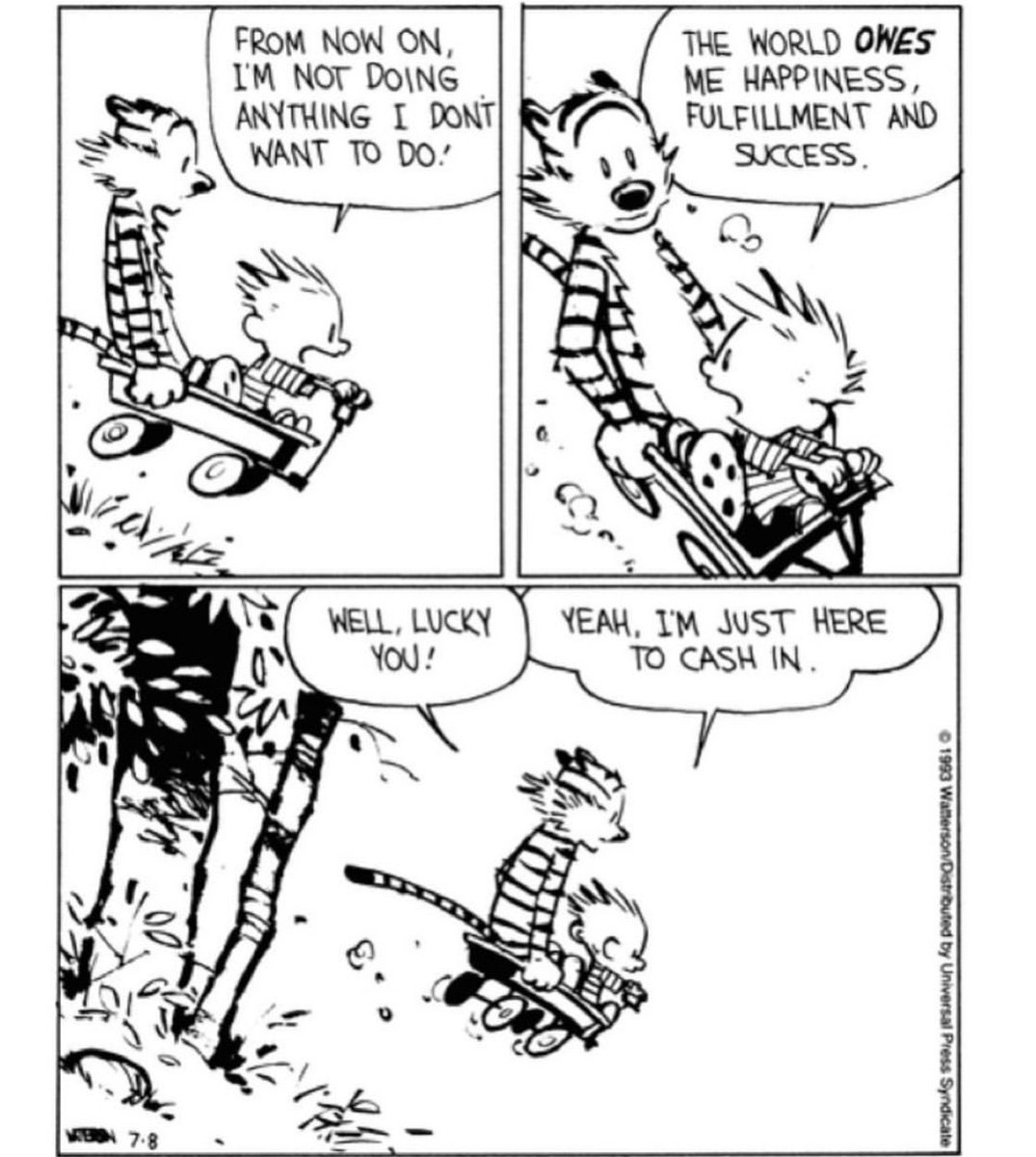 Calvin as a child is Trump as an adult.