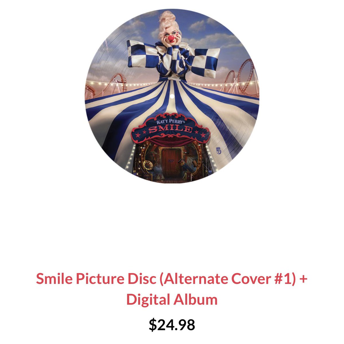  @katyperry has announced 5 New Exclusive Vinyl Albums that are Only Exclusive for Today I think and I want them all!!!!! I’m honestly thinking of just spending over $100 but I honestly want them all   #Smile   #SmileSunday