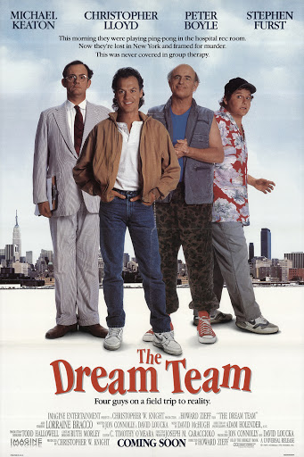 'We're looking for something casual for the Son of God.' #TheDreamTeam #movies #comedy #HowardZieff #MichaelKeaton #ChristopherLloyd #PeterBoyle #StephenFurst #LorraineBracco #JamesRemar #MiloOShea #PhilipBosco #DennisBoutsikaris