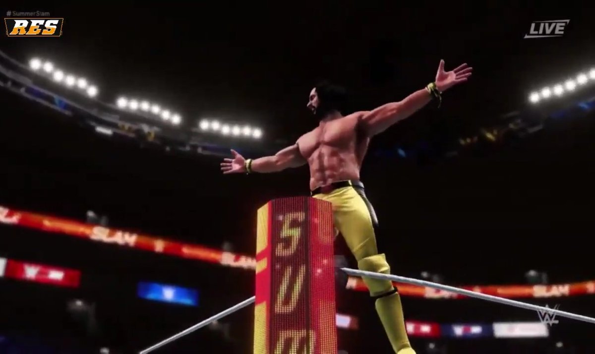 ResEfed_3_0's tweet photo. VICTORIA DE ROLLINS. Combate muy extenso en el que en su mayor parte la acción se desarrolló en las afueras del ring.

#SummerSlam https://t.co/esjpkzz9q9
