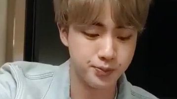 jinsluvie's tweet photo. seokjin’s little dimple that appears when he’s eating is so cute https://t.co/bb4JZ55pwV