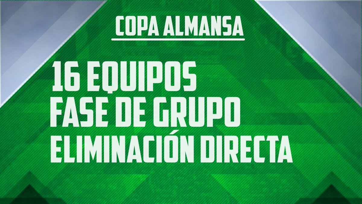 Abrimos la #CopaAlmansa de #FIFA20 .

➡️ 16 Equipos.
➡️ Actualización de jornadas.
➡️ Inscripciones gratuitas.

Requisitos: 

➡️ Síguenos.
➡️ Comenta tú equipo en los comentarios.
➡️ Da RT a este Tweet.

Comenzamos el 10 de Agosto, interesados hablar por MD.
