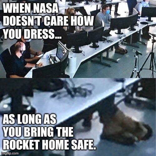 #nasa #space #spacex #launchamerica #memes <a href="/AstroBehnken/">Liam</a> <a href="/Astro_Doug/">Col. Doug Hurley</a> #flipflops