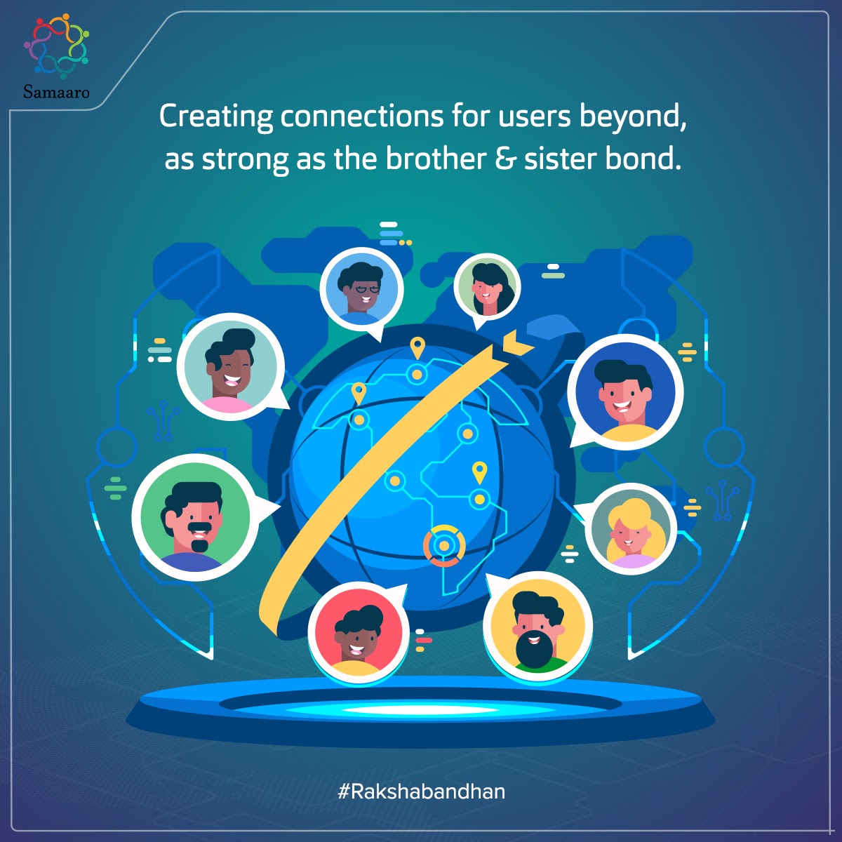 GoSamaaro's tweet photo. No matter how near or far apart, we connect businesses and users across the globe with strong connections that are reminiscent of the bond between a brother & sister.
Visit https://t.co/k1J22rPCGW to know more.
#Tacnik #Samaaro
#Rakshabandhan #Rakhi #ConnectingUsers https://t.co/sHuZaSJFYE