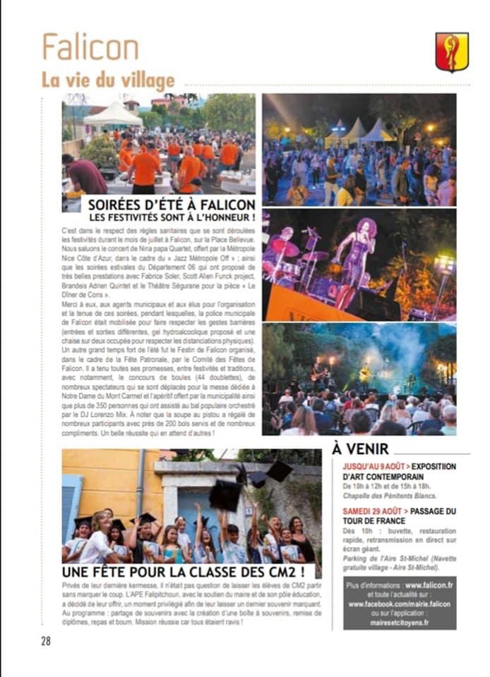 FaliconAvenir's tweet photo. ➡️ Falicon, un village animé et rayonnant ☀️ !

Les associations et acteurs du village ainsi que les partenaires 👫 de la nouvelle Municipalité sont plus que jamais sur le pont pour faire revenir la joie de vivre à Falicon durant cette période difficile de COVID-19. https://t.co/uKzV7M6WIc