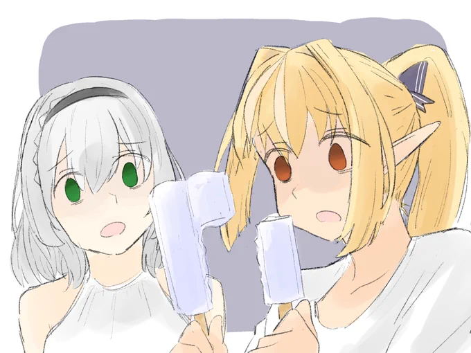 分けるタイプのアイス

#しらぬえ #ノエラート 