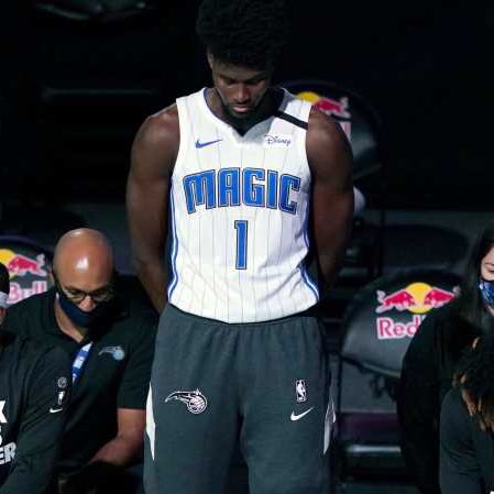 Top Ball Coverage on X: Jonathan Isaac's jersey sales have skyrocketed  after he stood for the National Anthem. He is now number two in jerseys  sales among players only behind LeBron James.