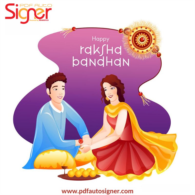 pdfautosigner's tweet image. May this Rakshabandhan add sweetness to your life and bring you endless Joy. Celebrate this auspicious occasion of Raksha Bandhan with love and unlimited happiness with your siblings. 

HAPPY RAKSHA BANDHAN !

#RakshaBandhan #digitalsigningsoftware #pdfautosigner