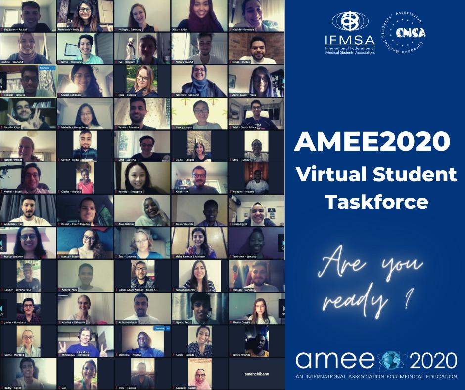 Meet the AMEE2020 Virtual Student Taskforce - 72 outstanding #MedEd student enthusiasts from 46 countries around the world !!! 
#AMEESTF2020