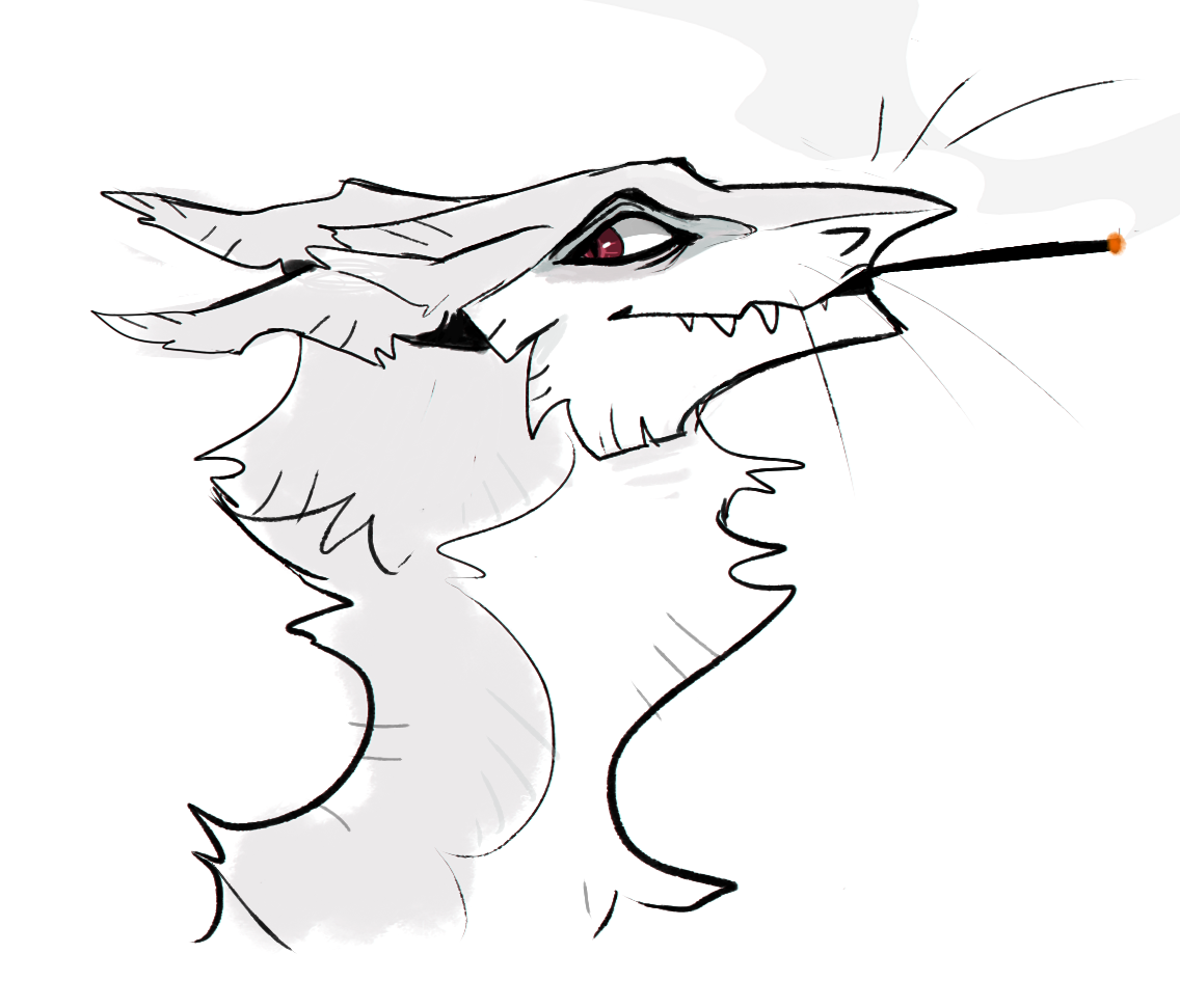 @HikoryDikory I agree with the shapes, they're very dynamic and create a pretty interesting design! I got inspired and drew you a small doodle, hope you don't mind 