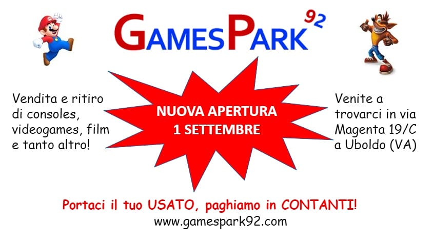 felacanova's tweet photo. Gamespark92 vi aspetta numerosi dal 1 settembre nel nostro nuovissimo negozio a Uboldo (VA) 😉 visitate il nostro sito https://t.co/HrzkzmdAgY 🎮 https://t.co/BQVZGFLGit