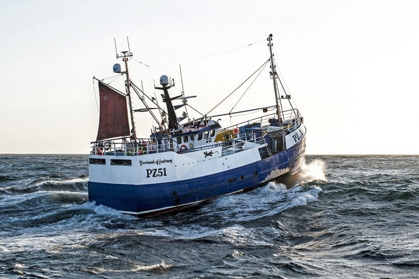 NewlynFishing's tweet photo. ‘As Predicted Folks he’s found them #HideingHAKE ..The #HAKEman @Alan_J_Dwan ‘GovenekOfLadram’returns from #CelticSea Grounds with #FreshCornishMix inc the #SustainablyHarvested #CornishHAKE for #CornishExport to @Brixhamfishmkt MonAuction! #FreshCornish #EatMoreFish https://t.co/yF0yarRywm