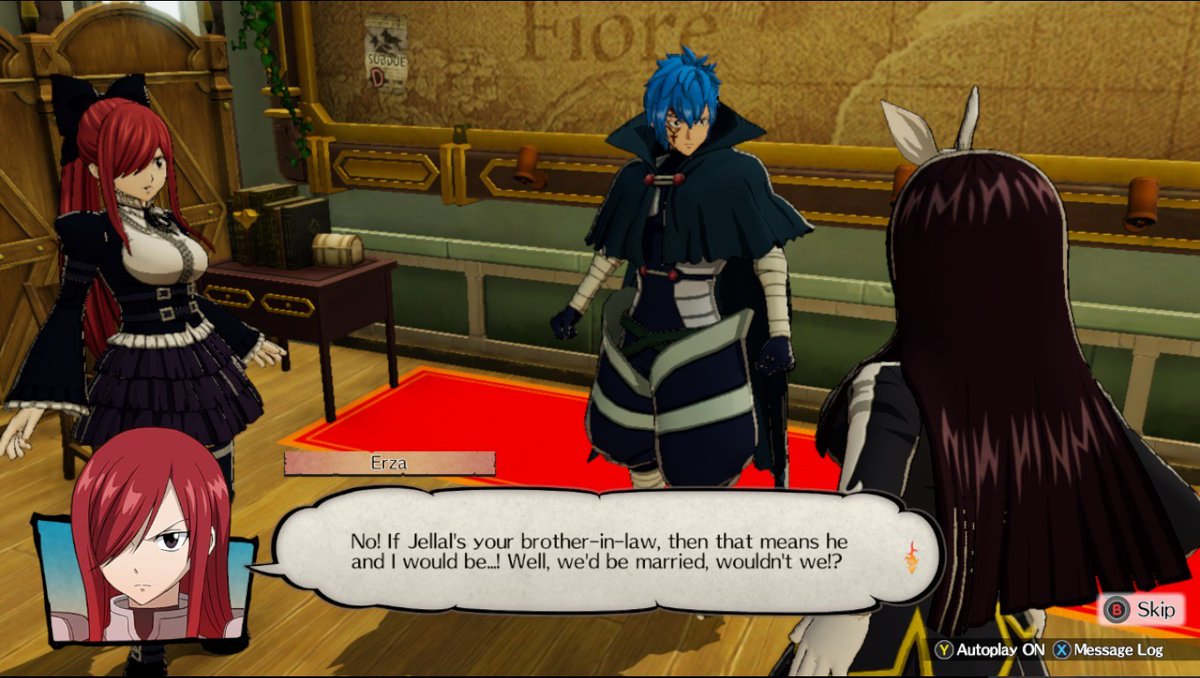 Yes, Erza. You and Jellal are married. 🤭 Oh, my cute tsundere waifu... 😏💙❤ Thank you, Kagura. ❤💙 You are an amazing little sister for her. ❤💙