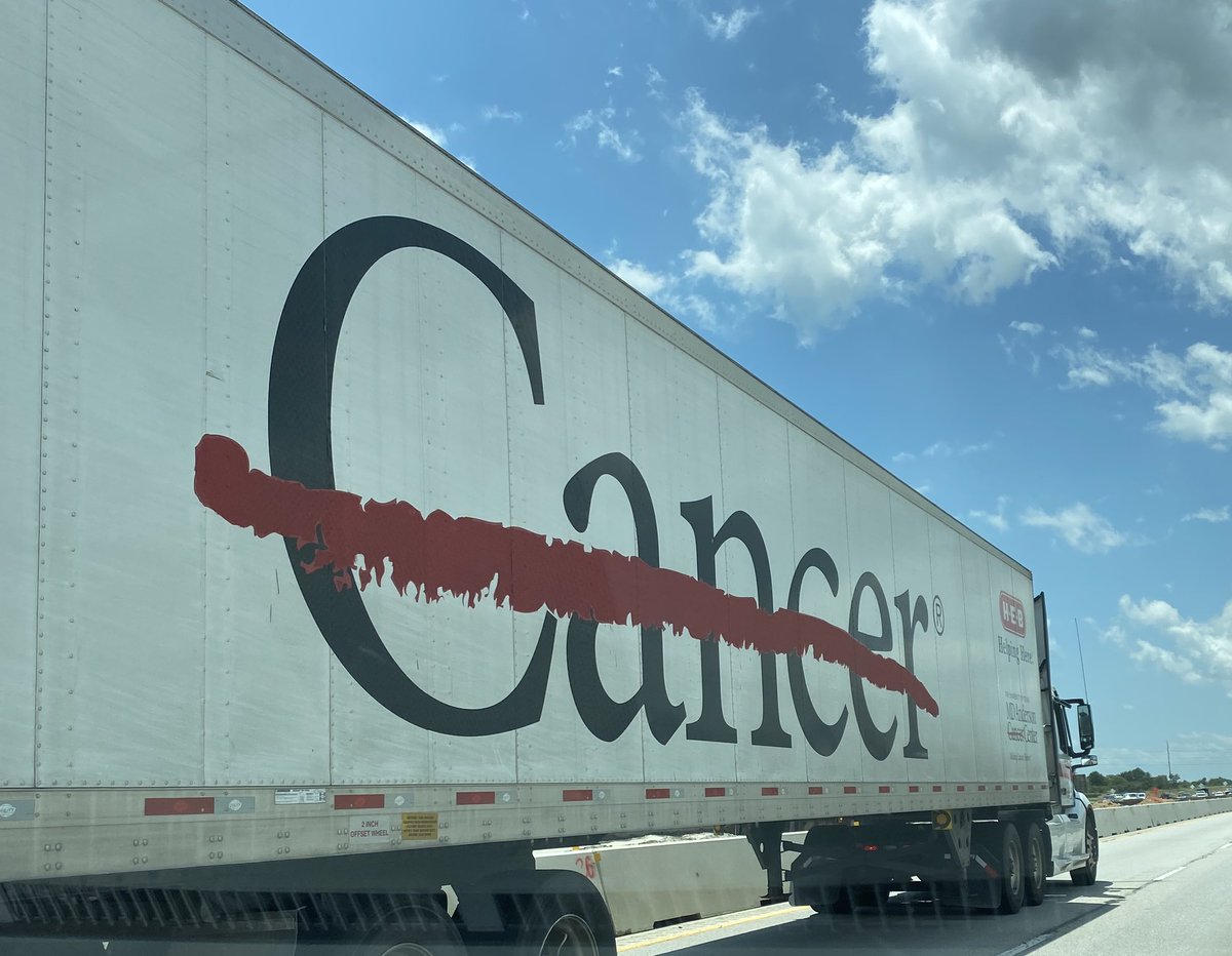 What a nice surprise on my drive today..thx to our partners <a href="/HEB/">H-E-B</a> for supporting our <a href="/MDAndersonNews/">MD Anderson Cancer Center</a> mission to #endcancer.