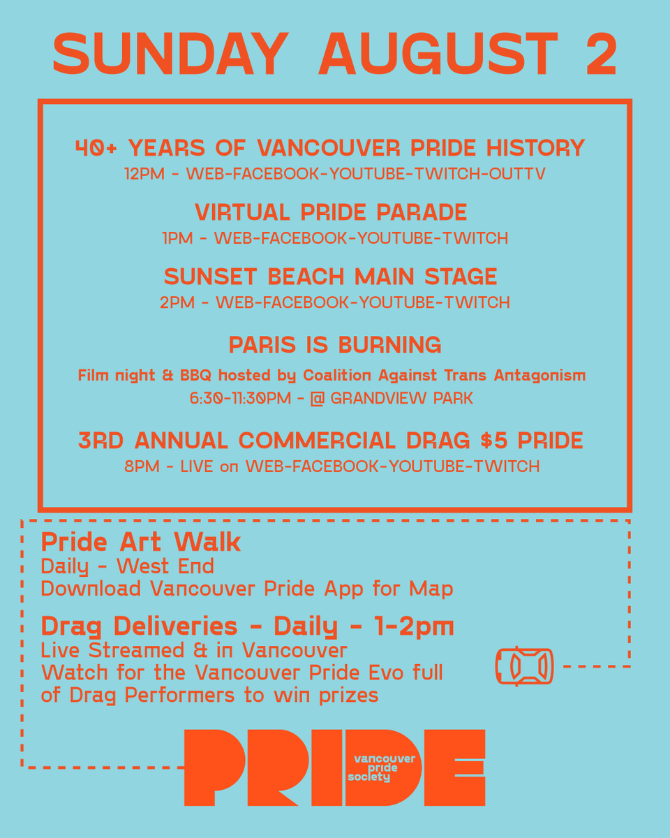 vancouverpride's tweet photo. Happy Pride Vancouver! Join us on the Live Stream! https://t.co/OUIVPeXh2i https://t.co/0sKkhNp6VT