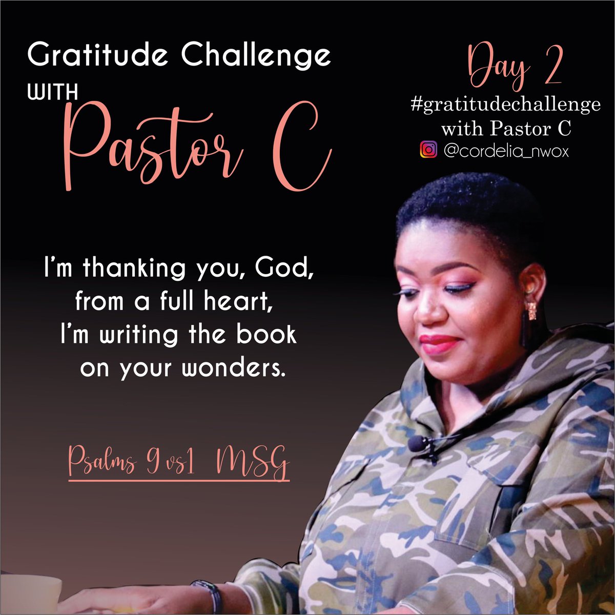 CordyNwokocha's tweet photo. I tried writing 5 things I am grateful for today... I just couldn’t stop. #GratitudeChallenge #ExtraOrdinaryGirls 1st to 31st August,2020 #gratitudewithpastorcordy #kingdgomchallengeacceppted https://t.co/iZSw7Tzzsj