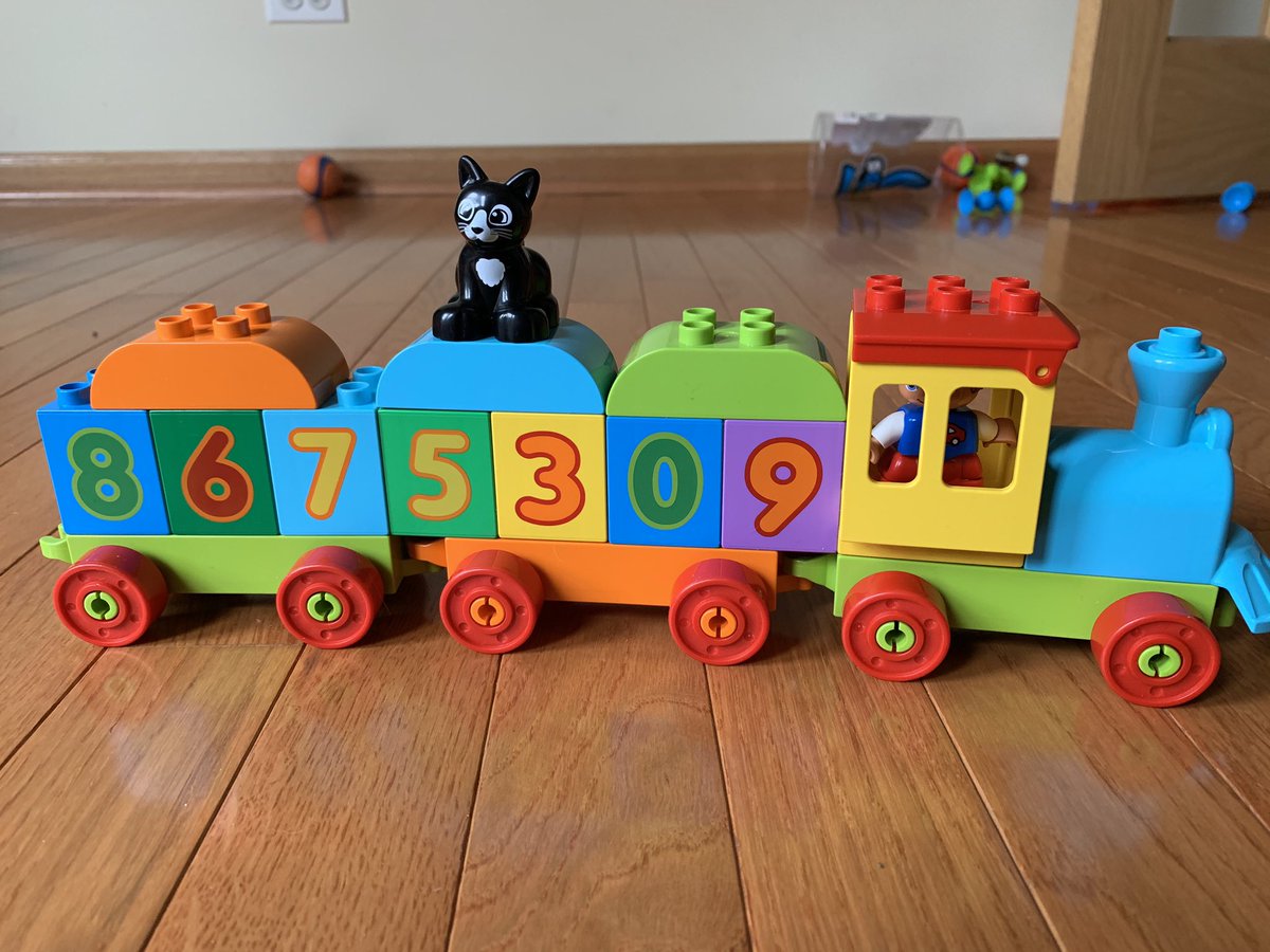 🎶Jennnny I got your Duplos. I’m gonna make them mine Jennnny I built a choo-choo...🎶