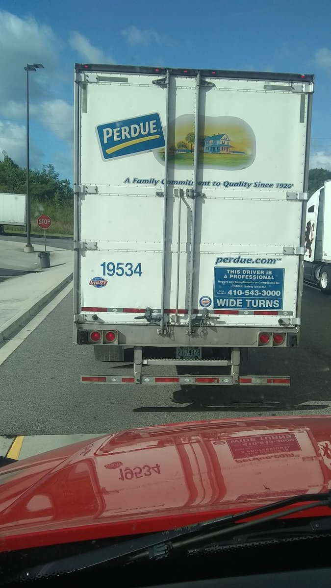 .<a href="/PerdueChicken/">Perdue Chicken</a> please tell the knucklehead driving truck 337987 that in front of the CAT scale is not at an appropriate parking place! This is at the Love's in Lenoir City, Tennessee this morning. I sat for almost 5 minutes waiting on them to move.