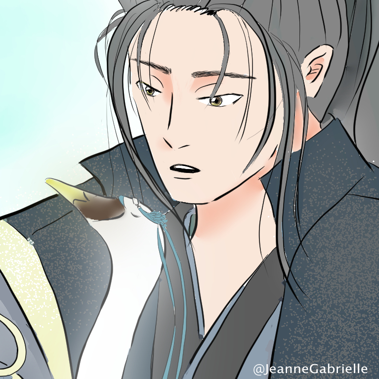 JeanneGabrielle's tweet photo. Nie-Gōngzǐ thought he found the love of his life when he went night hunting. An ethereal beauty in white which ran as he tried to approach. 

Nie-Gōngzǐ finally caught him, but the sun rises. Then his journey to break the swan curse began.

#nielanweekend2020 #fairytales #nielan https://t.co/UMrQK9odmI