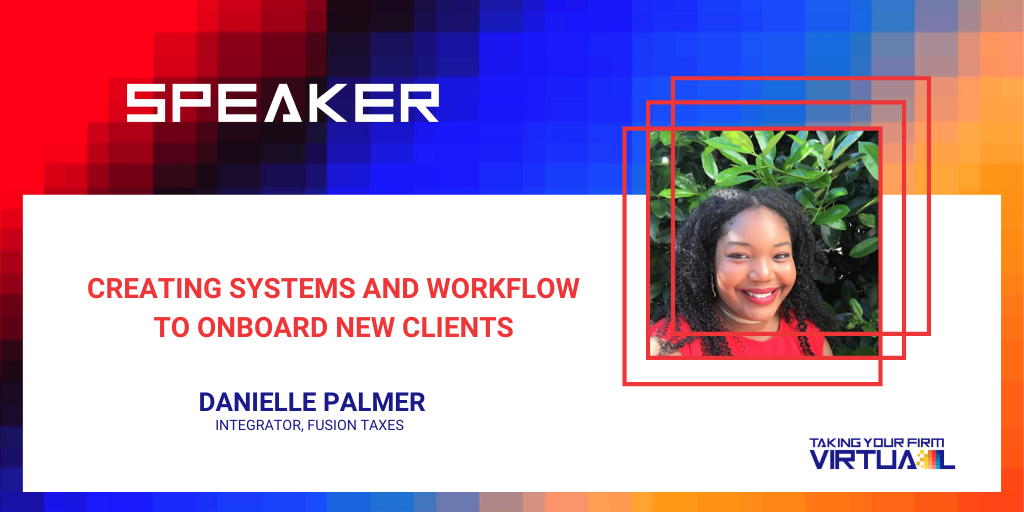 Gain_Traction's tweet photo. Danielle Palmer is the Integrator at Fusion CPA. Her passion is to strengthen growth-minded leadership teams so they can achieve their goals. 

She will provide insight into the importance of Creating Processes &amp; Workflows to Onboard New Clients. 
#TTFV2020 #Takingyourfirmvirtual https://t.co/Bu9zGXjAXZ