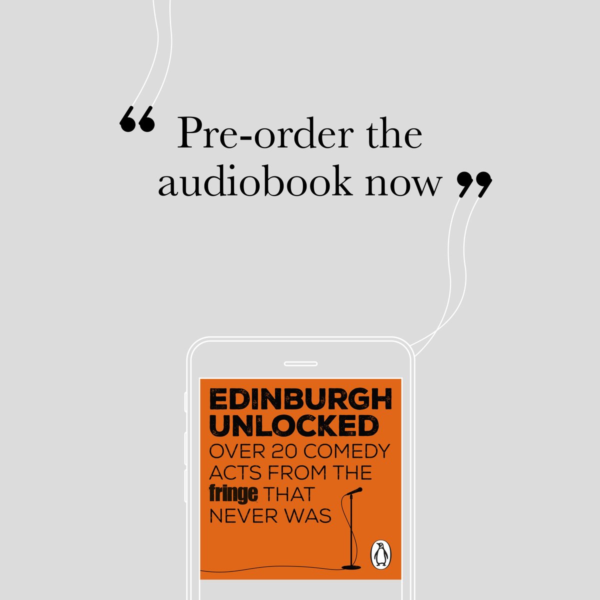 PenguinUKBooks's tweet photo. Our #EdinburghUnlocked audiobook, released with @edfringe, is out next week, featuring over 20 acts from the Fringe that never was, including @IvoGraham, @jessiecave &amp; @kemahbob.

Pre-order here: https://t.co/GA2B5k8SIi https://t.co/ZCOWQiXUNM