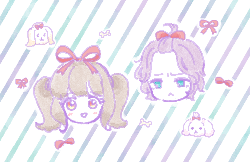 ricosouko's tweet photo. らきちゃんと歌仙さん https://t.co/82Cw5dFyPX
