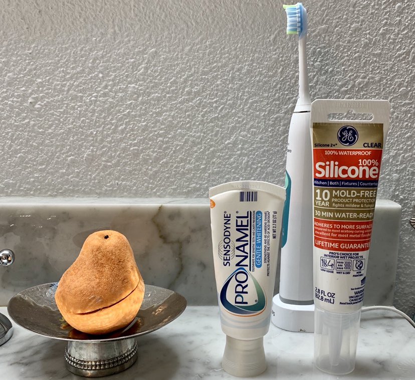 MakennaLeeBooks's tweet photo. Almost made a BIG mistake before my morning coffee! 😮 Don’t put the day’s repair project next to your toothpaste!! 🤣 #toothpaste #nottoothpaste https://t.co/0YpthwN2ow