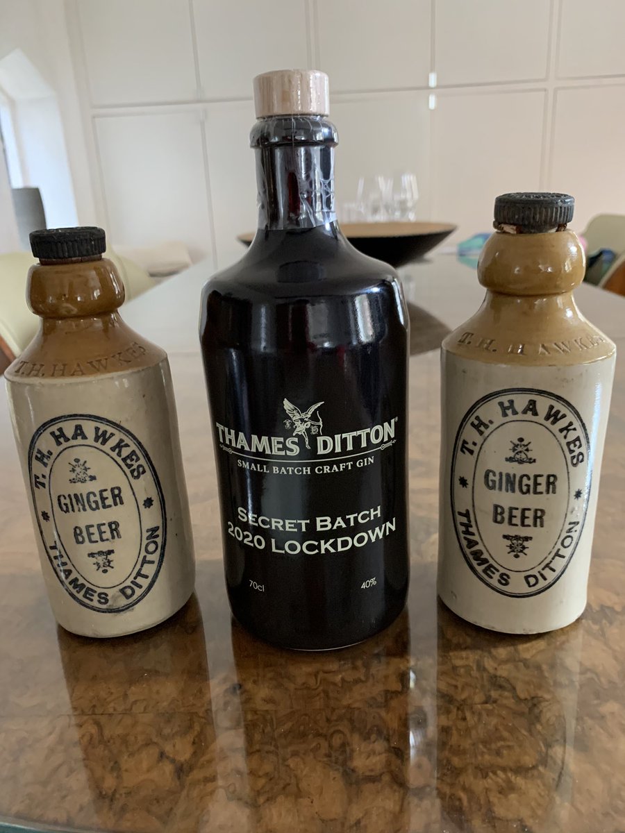 triciawbland's tweet photo. Just splashed out on @ThamesDittonGin #SecretBatch limited edition stone bottled 2020 #LockdownBatch. Hurry hurry they are going fast! Best thing to hit #ThamesDitton since Harry Hawkes ginger beer!!@TDHighStreet @ThamesDittonFM @TDResidents @ElmbridgeBC https://t.co/u34uMAF9Zf