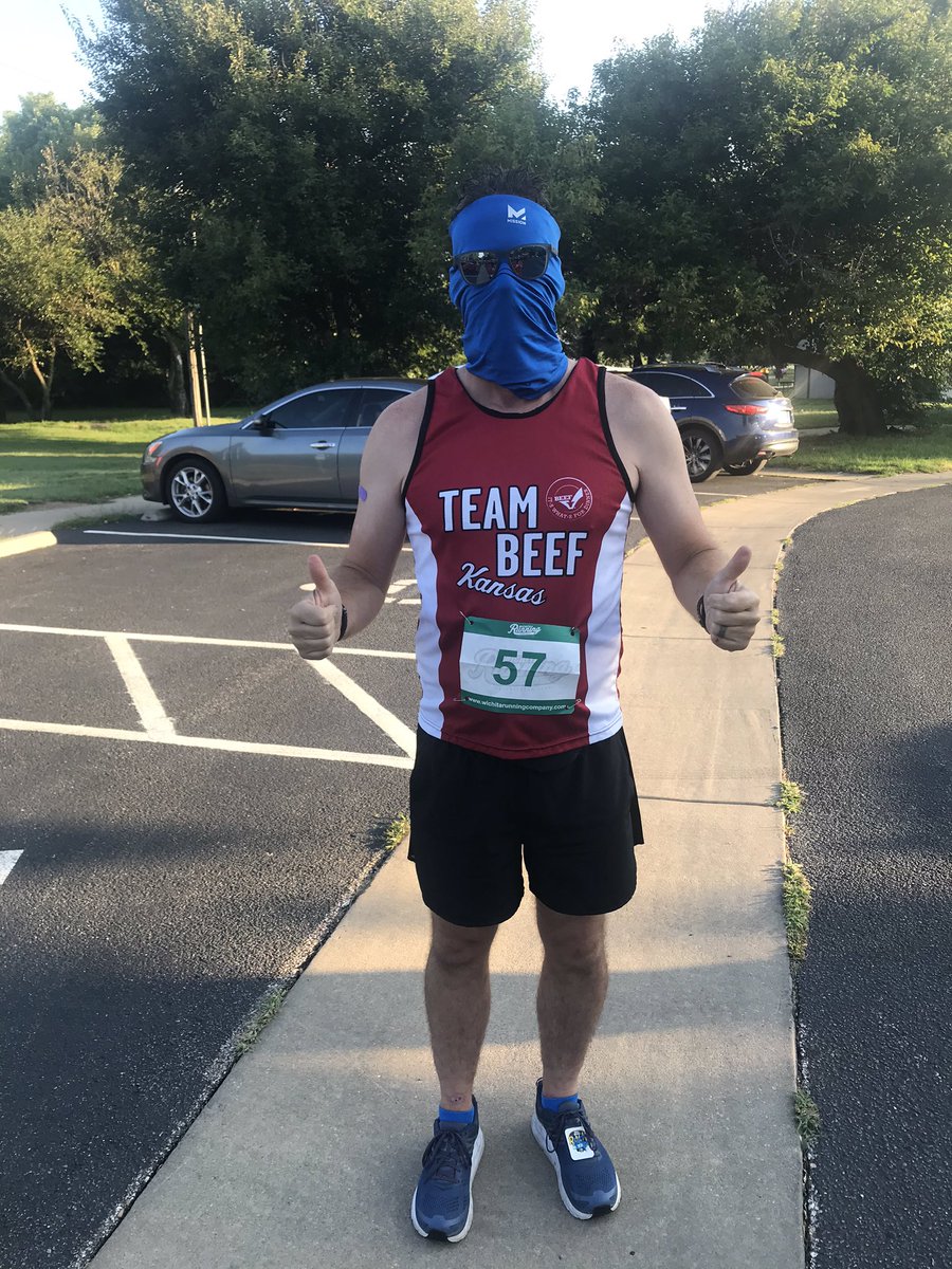 Finally...an in person race! Hats off to those who put this race on to take extra steps to ensure everyone complied with social distancing! Races can happen and should be happening! Six feet social distancing at the start with face masks until your wave of ten was started!