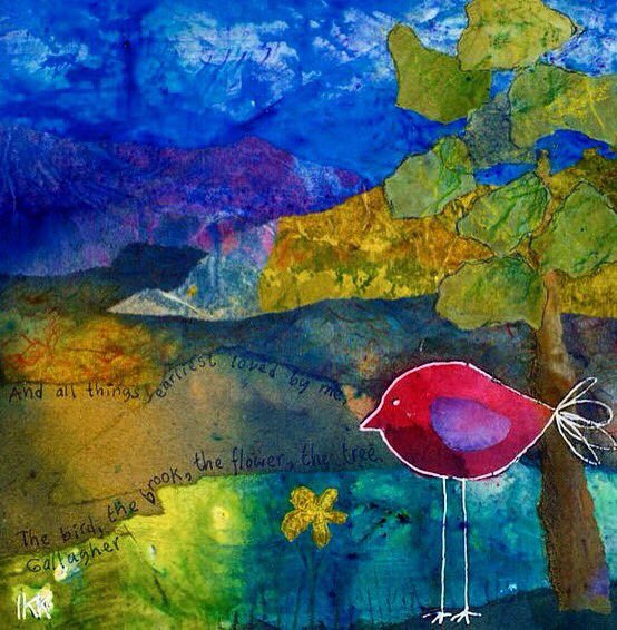 ikkartist's tweet photo. For the Love of Birds VI. Seven years ago the birds went into poetry in a series entitled "Birds' Eye View", featuring Shelley, Rothke, Shakespeare, Gallagher, Blake #fortheloveofbirds #birdpoetry #birdvision #mixedmedianarrative #wrensmakeprey https://t.co/VmgkBqGPjp